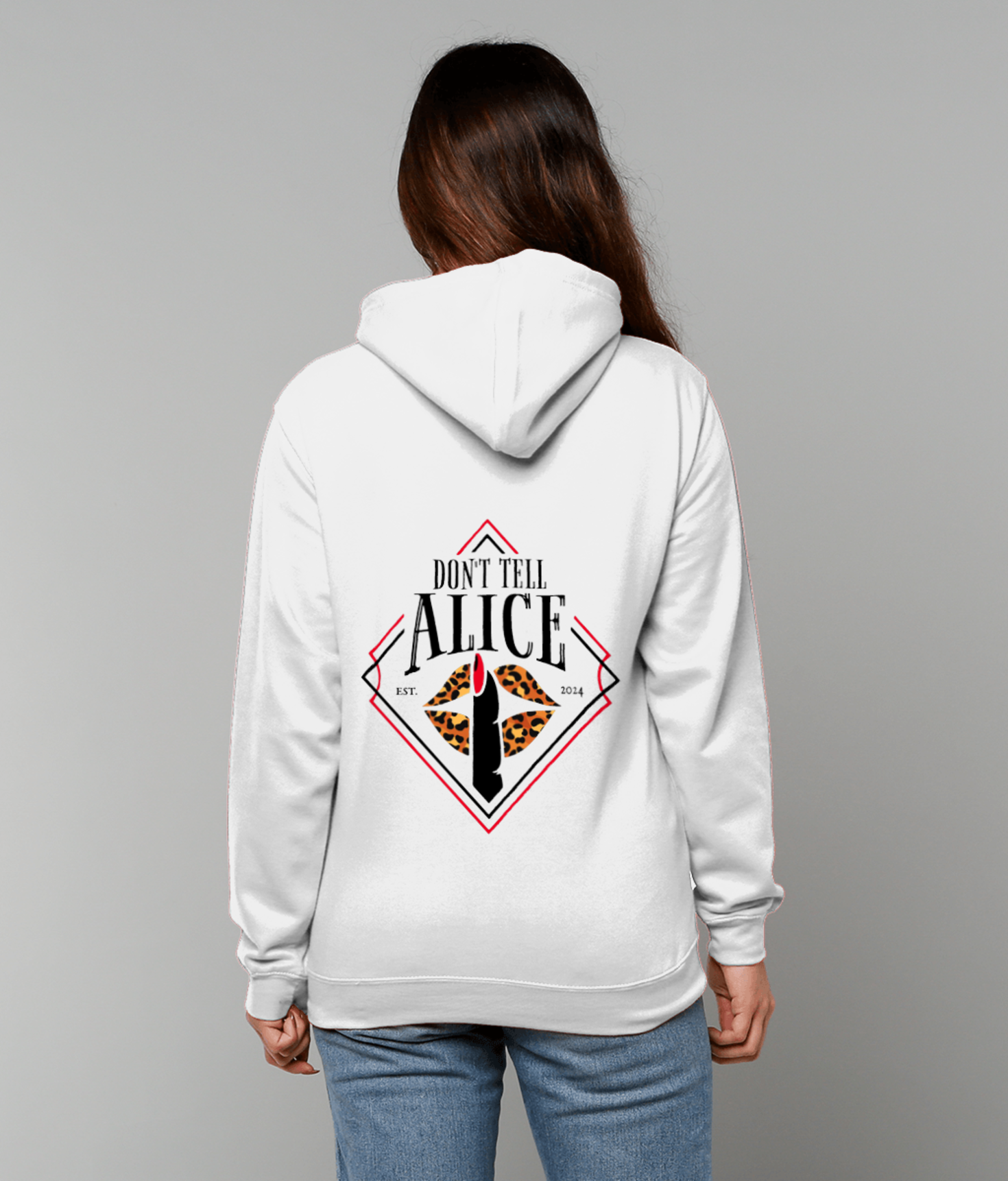 Leopard Print White Hoodie - Image 2